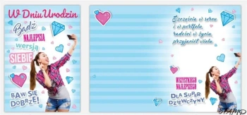 Karnet Bueno B6 + koperta wzór nr 01 Urodziny - Stamp