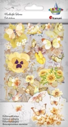 Naklejki foliowe 4 plansze motyle, kwiaty - Titanum