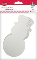 Piankowe bałwanki 116x222mm białe 10szt. - Titanum