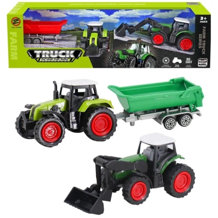 Traktor z przyczepą i ładowaczem - Trifox