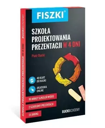 Fiszki. Szkoła projektowania prezentacji w 4 dni - Piotr Bucki