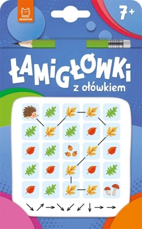 Łamigłówki z ołówkiem 7+ Książeczka niebieska - praca zbiorowa