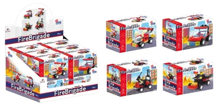 Klocki Konstrukcyjne 27-36 ElementÓw StraŻ PoŻarna Alleblox 492814