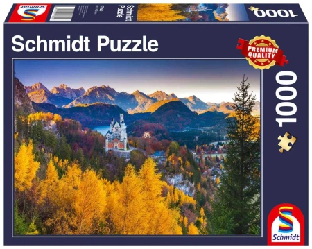 Puzzle 1000 PQ Jesień na Zamku Neuschwanstein Niemcy 111713 - Schmidt Puzzle