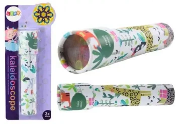 Kalejdoskop dziecięcy biały w zwierzątka - Leantoys