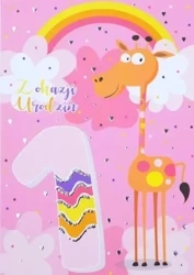 Kartka okolicznościowa Urodziny Roczek TS04 - Trend