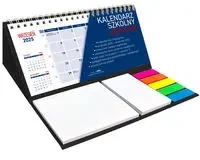 Kalendarz szkolny 2025/2026z notesem spiralowany Czarny - Wydawnictwo Wokół nas