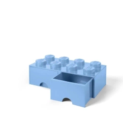 LEGO(R) pojemnik klocek z szufladami ósemka błękit.. - NHG