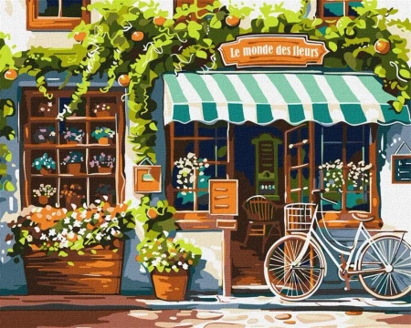 Malowanie po numerach - Świat kwiatów 40x50cm - Ideyka