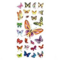 Naklejki puffy motyle 26szt - Dalprint dpCraft