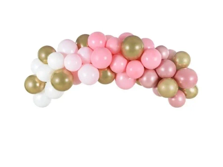 Girlanda balonowa różowa 200cm 60szt - PartyDeco
