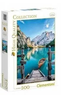 Puzzle 500 Braies Lake - Clementoni