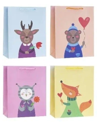 Torebka ozdobna 31x42x12cm mix ROZETTE