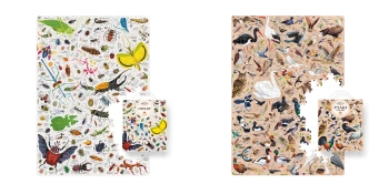 Pakiet: CzuCzu. Puzzlove. Owady/ Ptaki Polski/ Motyle