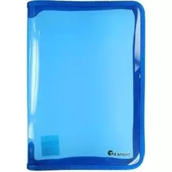 Teczka na zamek A4 niebieska - Titanum