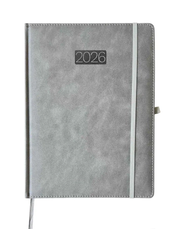Kalendarz 2026 A4 Elegance dzienny V4 szary K-A4D - AVANTI