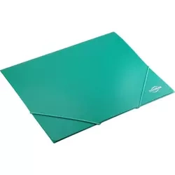 Teczka PP A4 z gumką zielona - Titanum