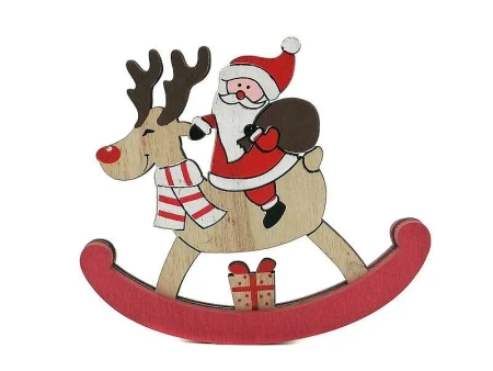 Mikołaj drewniany 15x12cm - ADAR