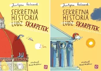 Pakiet Sekretna historia ludz...skarpetek Cz.1 i 2 - Justyna Bednarek, Daniel de Latour