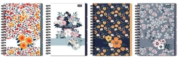 Kołozeszyt B5/96K kratka Flower - Beniamin
