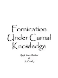 Fornication Under Carnal Knowledge - Leon Dunbar