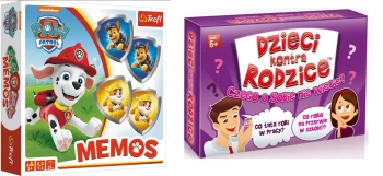 2w1 DZIECI KONTRA RODZICE + MEMOS PSI PATROL