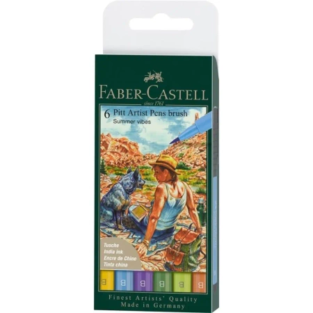 Pisaki Pitt Artist Pen Summer B 6szt - Faber Castell