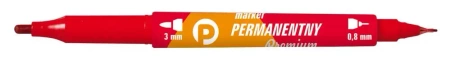 Marker perm. premium 2 końcówki czerw. - Michalczyk i Prokop