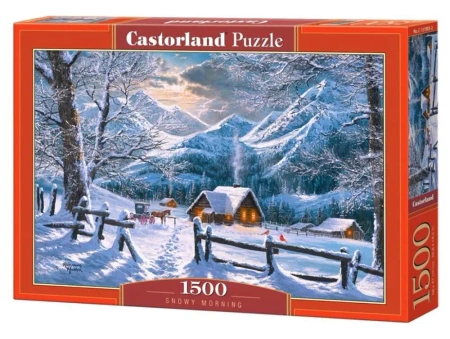 Puzzle 1500 Snowy Morning CASTOR - Castorland