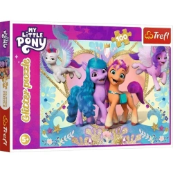 Puzzle 100 Glitter Błyszczące kucyki TREFL - My Little Pony