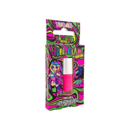 Lakier do paznokci Tubi Glam - różowy neon 5ml - Tuban