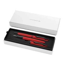Pióro wieczne Jazz Noble Elegance + długopis Red - PELIKAN