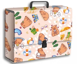 Teczka z rączką B4 jumbo Kapibara plaża PENMATE