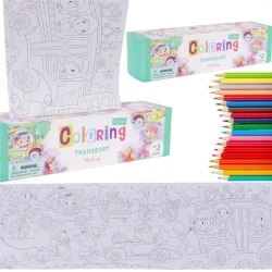 Kolorowanka w rolce transport - praca zbiorowa