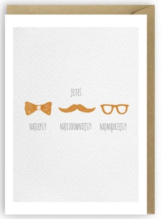 Kartka Jesteś najlepszy, najmądrzejszy K057 - Cardie