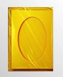 Karta passepartout + koperta żólta 5szt - Galeria Hobby