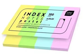 Zakładki indeksujące Pastel 200szt - INTERDRUK
