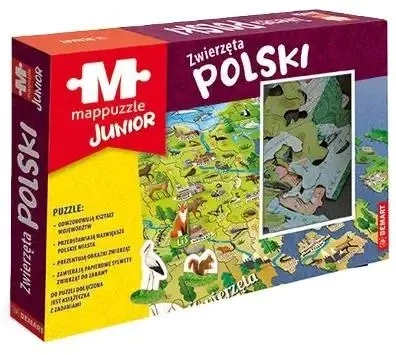 Mappuzzle Junior - Zwierzęta Polski - opracowanie zbiorowe