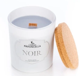 Świeczka sojowa Noir biała 135g - Pavoncella