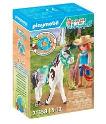 Zestaw z figurkami Horses 71358 Ellie i Sawdust ćwiczące western riding - Playmobil