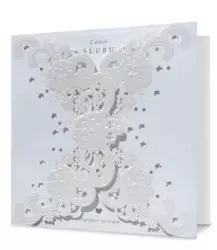 Karnet kwadratowy Ślub HMPremium-204 - Pan Dragon