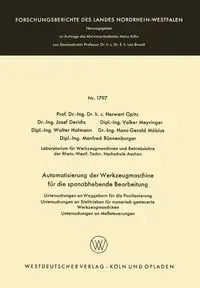 Automatisierung der Werkzeugmaschine für die spanabhebende Bearbeitung - Opitz Herwart