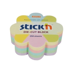 Notes kwiatek 67x67mm 250K 5 kol pastel - Stickn