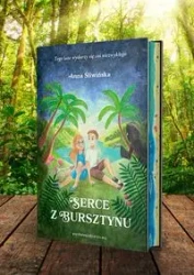 Serce z bursztynu (barwione brzegi) - Anna Śliwińska