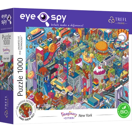 Puzzle 1000 uft eye-spy Imaginary cities New York USA 10708 - Trefl PAP