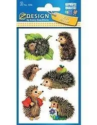 Naklejki papierowe - Jeże - Zdesign