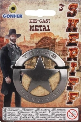 Metalowa odznaka szeryfa Texas Ranger 14/0 - Gonher