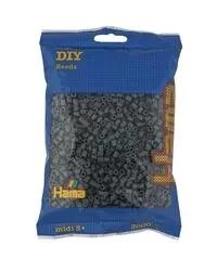 Hama Midi Koraliki w woreczku 3000 szare
