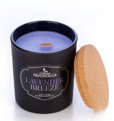 Świeczka sojowa Lavender Breeze czarna 135g - Pavoncella