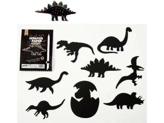 Wydrapywanka dinozaury 8 kart - ADAR